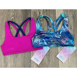 Lululemon Ivivva Complete Focus Reversible Sports Bra, Set of 2, Size 8, NWT